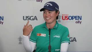 Yuka Saso Friday Flash Interview 2024 79th Womens US Open © USGA