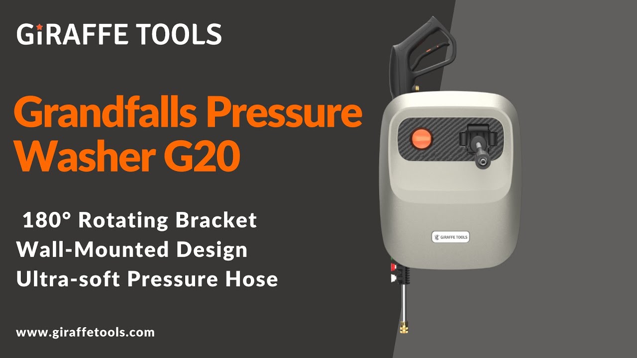 Giraffe Tools Pressure Washer Review - Wall mounted w/Automatic