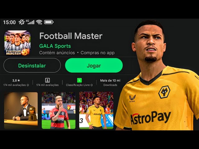 jogo de futebol para celular com rumo ao estrelato e várias ligas #vir