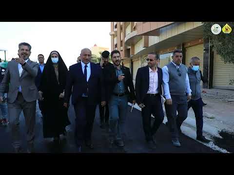 بلدية كربلاء تأهيل شوارع في حي الإطارات