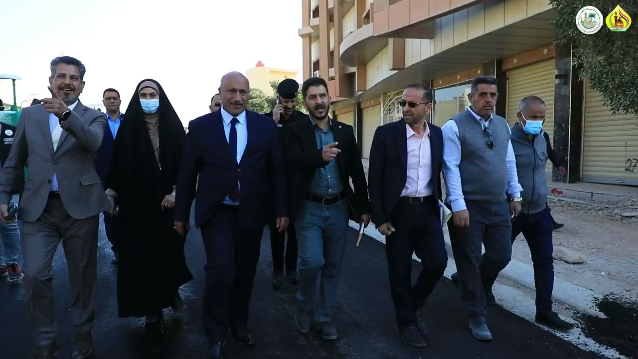 بلدية كربلاء / تأهيل شوارع في حي الإطارات