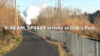 SP 4449 Rolls Down to Oak’s Park for Holiday Express 2019