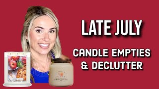 MORE JULY CANDLE EMPTIES & DECLUTTERING!