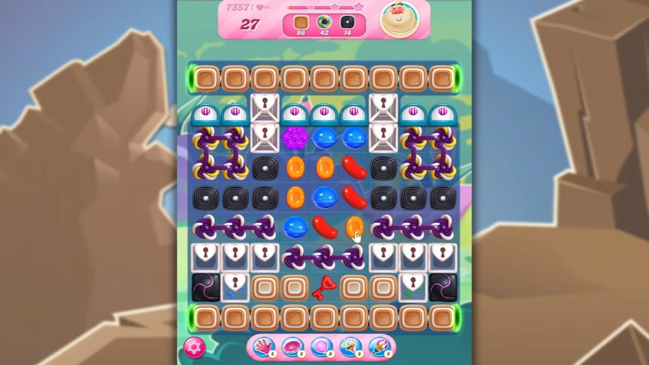 Candy Crush Saga LEVEL 7357 NO BOOSTERS (new version)🐟☑️ - YouTube