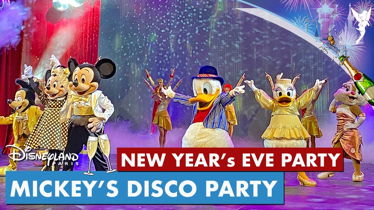 🍾  Mickey's Fun Disco Party FULL SHOW - New Year's Eve Party Disneyland Paris 2022 - 2023