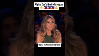 Filipino On America's Got Talent Didn't Even Need A Microphone! #filipino