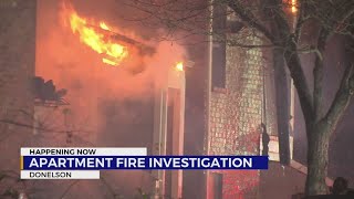 Apartment fire investigation in Donelson