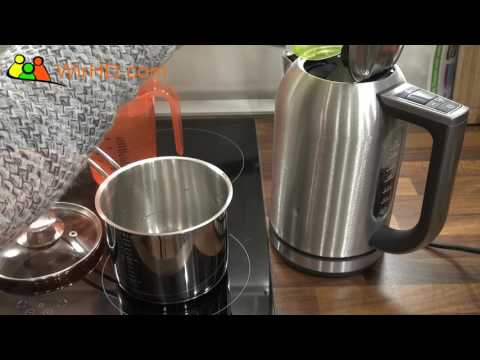 KITCHENAID WASSERKOCHER Bouilloire Unboxing Review Test Vergleich mit Induktionsherd KITCHENAID WASSERKOCHER Bouilloire Unboxing Review Test Vergleich mit Induktionsherd