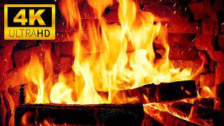 🔥 Warm Fireplace in 4K Ultra HD 🔥 Cozy Fireplace with Crackling Fire Sounds