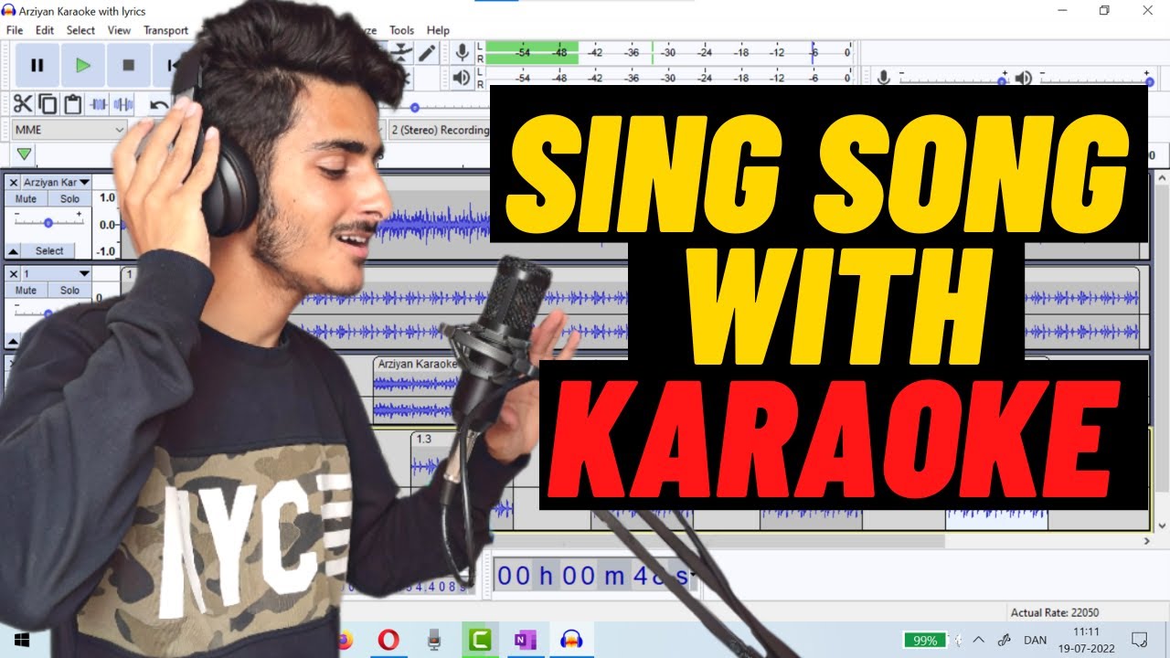 How to Sing with Karaoke in Audacity Full Editing with Karaoke