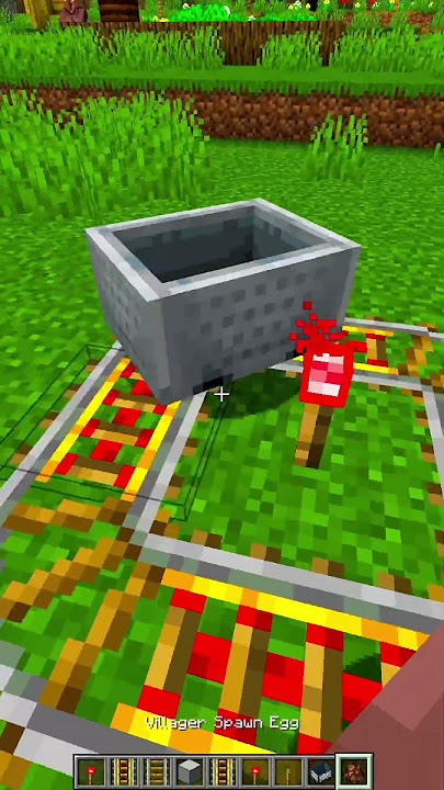 Minecraft Villager Launcher💀 #minecraft #shorts