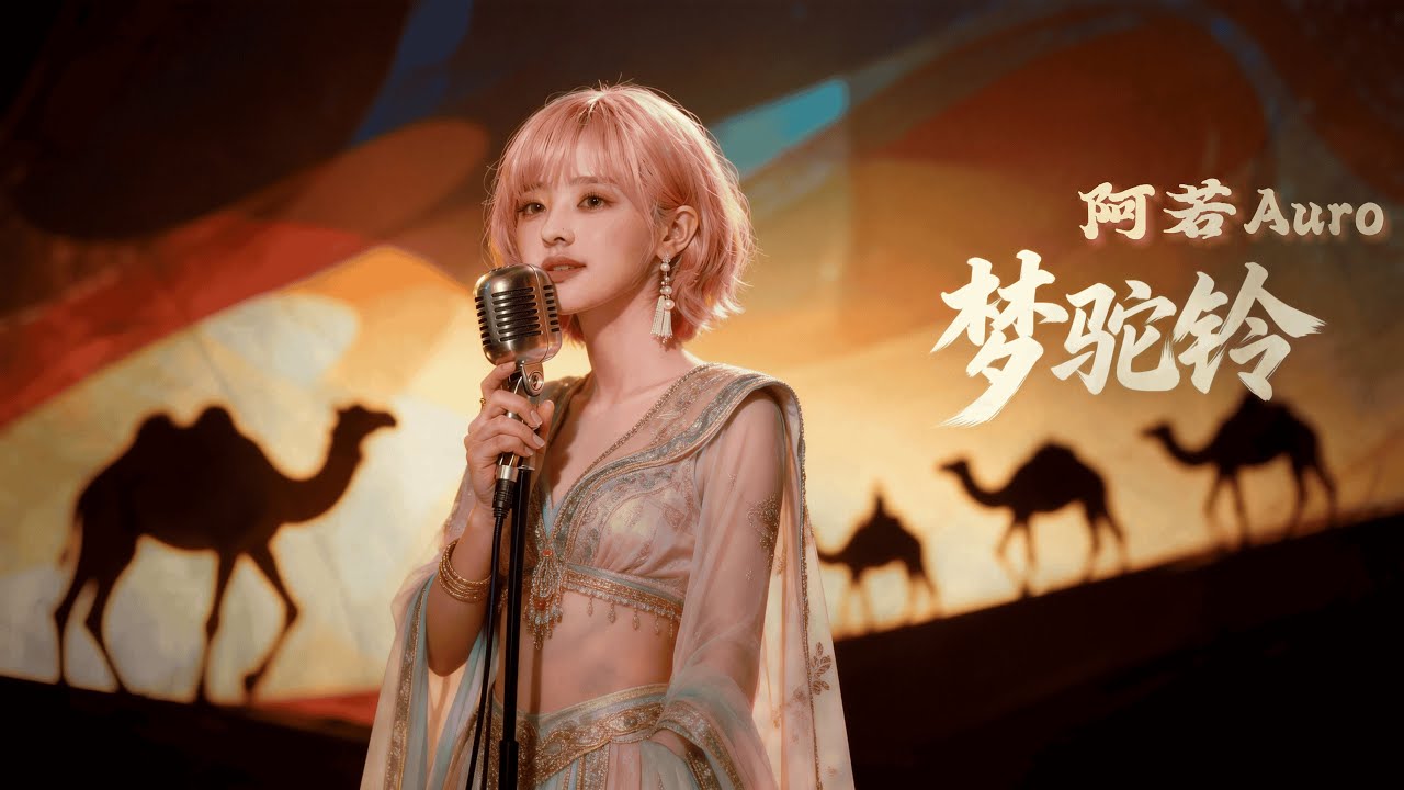 阿若 Auro｜《梦驼铃》｜温柔女声演唱 耳机听更好｜盼望踏上思念路飛縱千里山