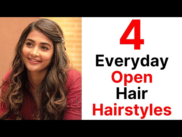 6 Easy Hairstyles| hairstyles for girls| Open hairstyles | Hairstyle for  Eid| how to style long hair - YouTube