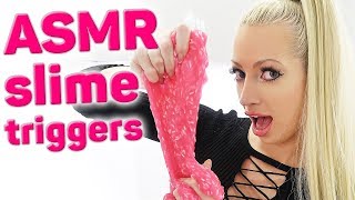 ASMR Slime Triggers ✨ No Talking (SQUISHY, SLIPPERY, STICKY, RELAXING SOUND)  ASMR Sleep ? Tingles