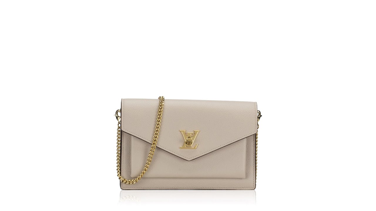 Mylockme BB Leather Beige 2-Way Chain Bag in 2023