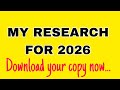 Sample Research for 2026