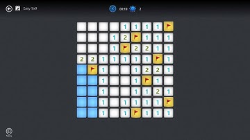 Microsoft Minesweeper easy level 9x9. Remix Music.