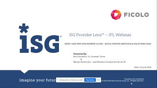 Ficolo ISG Provider Lens - IPL Webinar