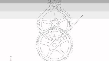 Motion Work Study as modeled in Gearotic Motion (wire-frame rendering)