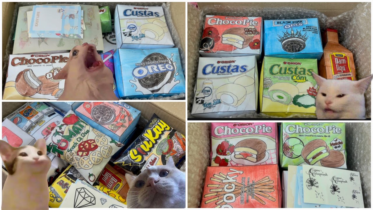 Gói 3 đơn squishy giấy cho khách quen bên shop mình 🤘💅- Packing paper squishy orders