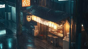 80s & 90s Lofi Hip Hop 🌙 Rainy Tokyo Lofi | Midnight Shop Vibes • Study • Nostalgic Rain