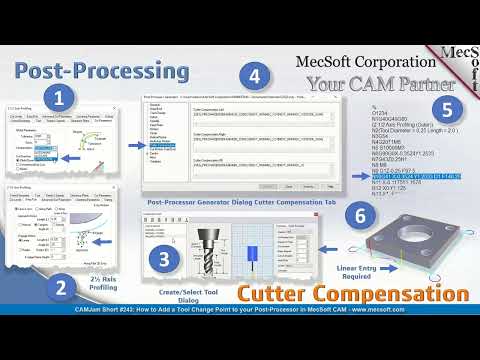 Add a Tool Change Point in MecSoft CAM