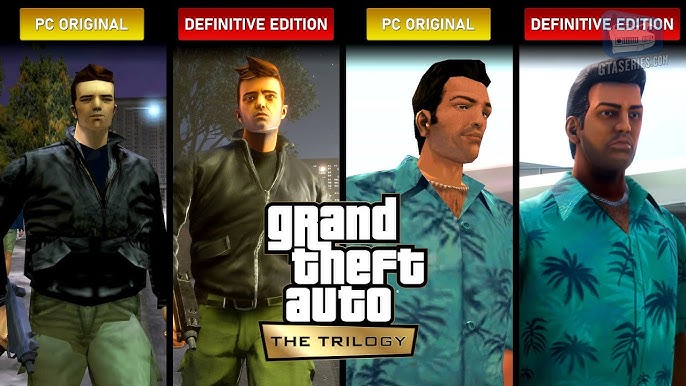 GTA Trilogy Definitive Edition Comparison - PS2 / Xbox / PC / Mobile /  Remaster 