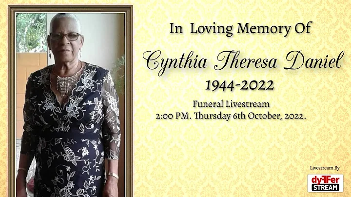 Cynthia Theresa Daniel Funeral Livestream