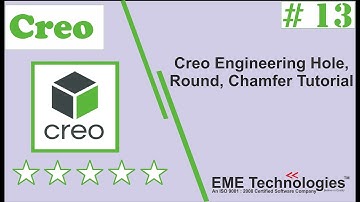 Creo Engineering Hole, Round, Chamfer