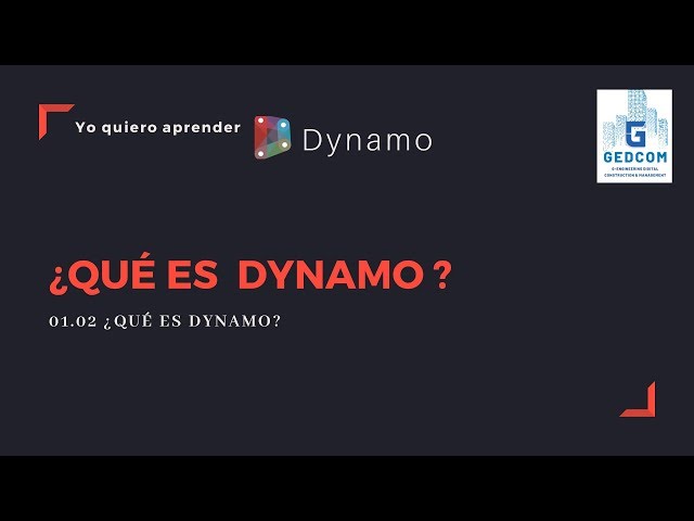 Introducción a Dynamo | 01-02-¿Qué es Dynamo?