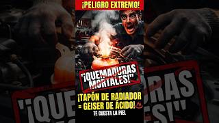 🛑 ¡PELIGRO EXTREMO! El tapón del radiador caliente es un géiser mortal ♨️