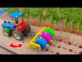 Top diy tractor making mini seeding machine specially designed  diy carrot planting ideas  hp mini