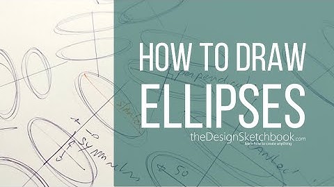 How to draw an ellipse freehand | Product design sketching
