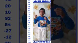 Addition and  Subtraction.Indian Abacus.