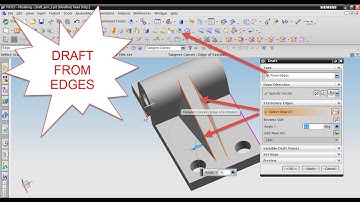 NX 10 DRAFT FROM EDGES | Draft Command in NX 12 | DRAFT | NX Tutorial for Beginners