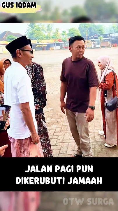 Jalan² pagi pun dikerubuti jamaah, pengajian Gus Iqdam terbaru #gusiqdam #pengajian