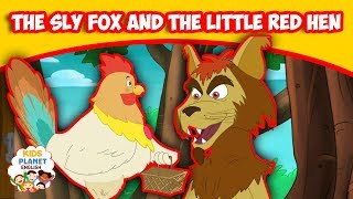 The Sly Fox And The Little Red Hen - English Story | Stories For Kids | Moral Stories In English