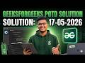 GeeksforGeeks POTD Solution | 17-05-2026 | Make the array beautiful | Step-by-Step Explanation