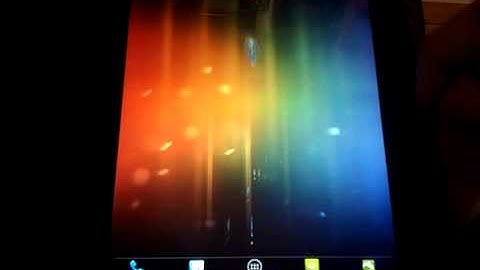 HP Touchpad running CM7 Alpha 3.5 (ICS Theme)