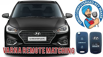 #Hyundai #Verna #fluidic #remote #matching #programming kaise karen