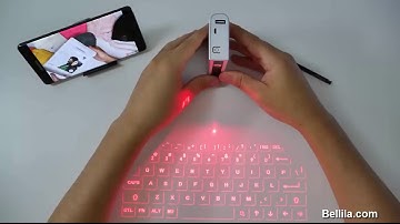 Wireless Virtual Laser Projection Keyboard with Bluetooth, 5200 ma Power Bank Charger