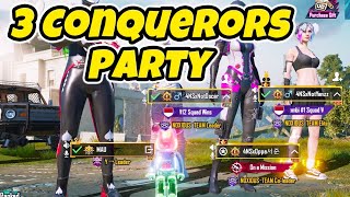 Yakis Join Partyan Conqueror, Random Squad Gameplay | PUBG Mobile