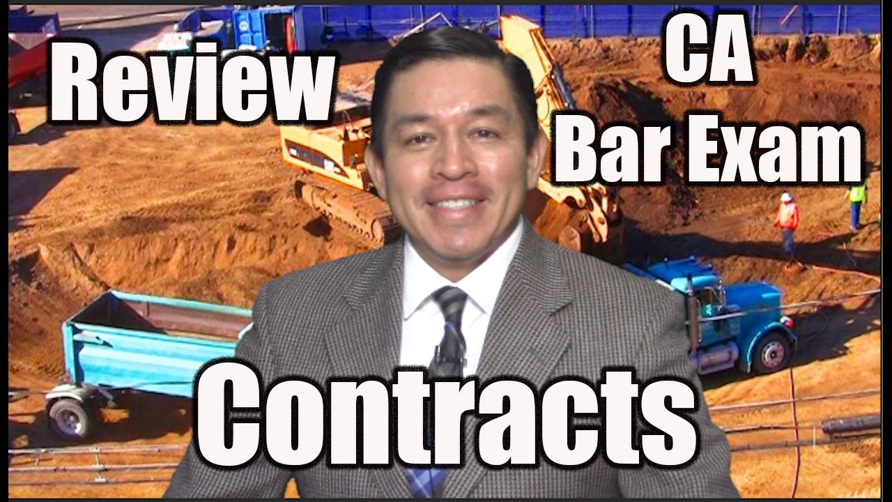 Review of CA Bar Exam July 2016 Contracts YouTube