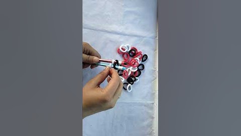 how to make a beautiful bracelet with rubber bands #shorts #diy #trending #bracelet@MyArtsMyCrafts