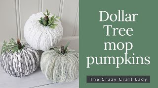 Dollar Tree Mop Pumpkins