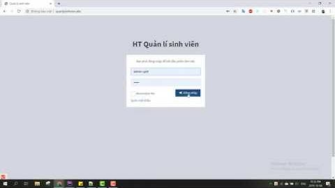 Giới thiệu và hướng dẫn sử dụng website quản lý sinh viên laravel 5.8 + mysql