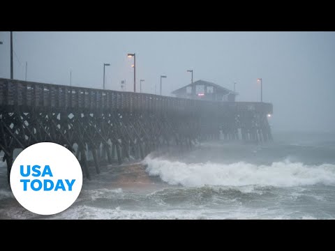 Storm Isaias aftermath  in Ocean Isle Beach, North Carolina