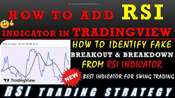 RSI TRADING ADVANCED #STRATEGY 📚|📊 HOW TO ADD #RSI INDICATOR IN #TradingView | RSI NEW SETTING