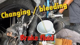 Changing Bleeding The Rear Brake On My 2016 Bmw S1000Rr