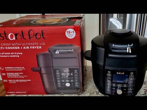 Instant Pot Duo Crisp with Ultimate Lid Multicooker + Air Fryer Unboxing &  First cook 